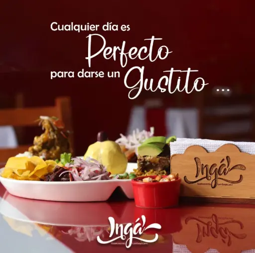 Plato de ceviche y entradas del restaurante Ingá - Gastronomía Lambayecana